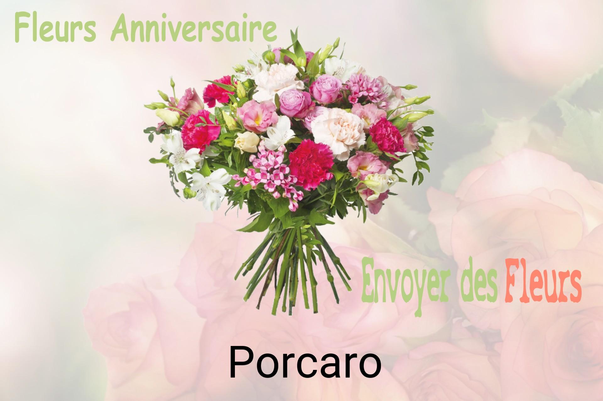 Bouquet de fleurs d’anniversaire livré à Porcaro